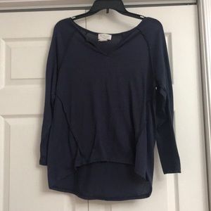 Women’s Dark Blue Long Sleeve Tee Shirt